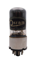 Rare OSRAM B65 6SN7GT Metal Base Cup Getter Valve Tube Used Tested (V62)