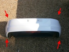 AUDI TT TTS S LINE ORIGINAL REAR BUMPER GREY DIFFUSER GENUINE 67K MILES MK2 8J