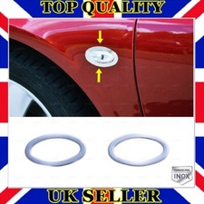 Chrome Side Indicator Surround Trim 2 pcs S.STEEL For PEUGEOT 206 / 206+ / CC SW