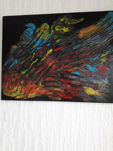 Modern abstract acrylic art - modern,