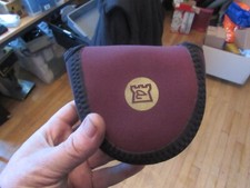 large size crimson neoprene bag pouch for hardy  salmon fly fishing reel