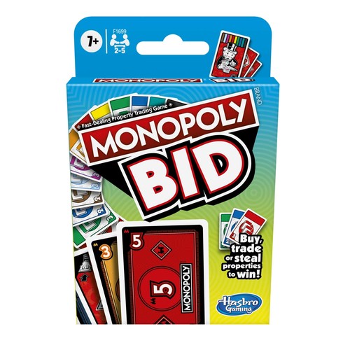 Monopoly bid card game - bid,