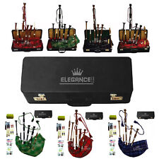Great Highland Full Size Bagpipe Rosewood with Chanter Tutor Book and Hard Case