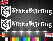 NIKKO STIRLING STICKER, RIFLE S CASE STICKER, LOCKER STICKER SCOPE X2 COLOUR