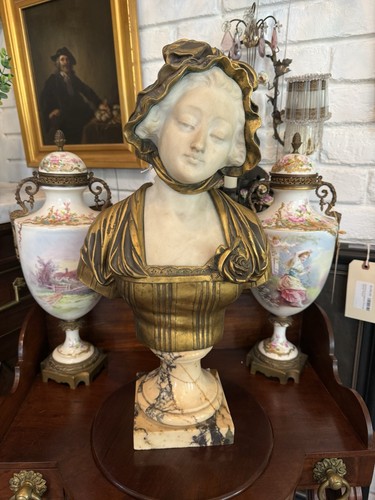 Antique french maiden - french, bust