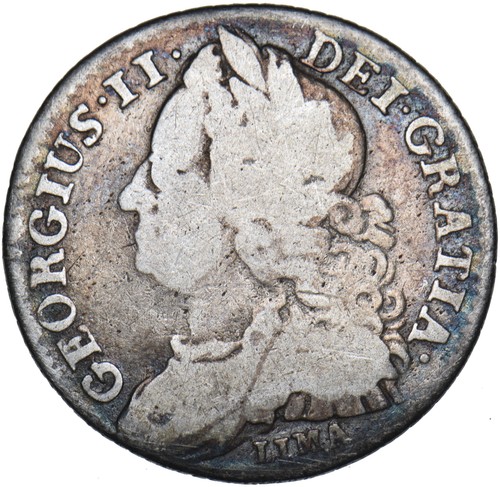 1745 lima sixpence george ii - lima,