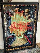 DAN PEARCE MIXED MEDIA AND ACRYLIC CUT-OUT MIRROR “QUEEN OF GRAFFITI”