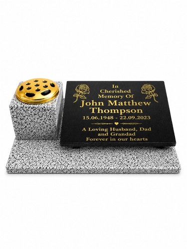Personalised granite memorial - personalised,