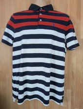 Musto red/white/blue polo shirt. Mens Medium. DN2248
