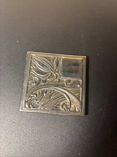 Vintage silver plated compact - silver-plated,