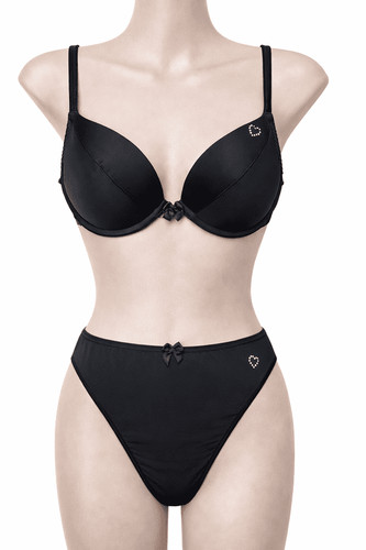 Ladies embellished heart - ladies, bra