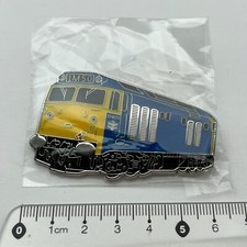 Metal Train Railway Pin Badge Class 50 BR Blue Livery Hoover Locomotive