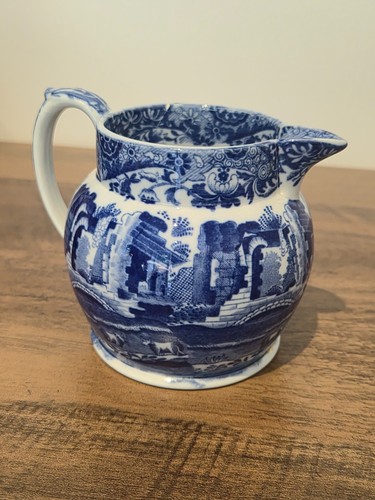 Antique spode blue italian - blue,