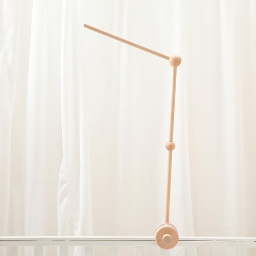 Adjustable wooden crib mobile - wooden,
