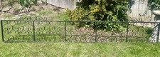 Wrought Iron Metal Garden Fence Decorative Edge 3m Wide