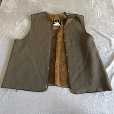 Barbour Pile Liner Mens C50 127cm Brown Vintage Made in England Fleece