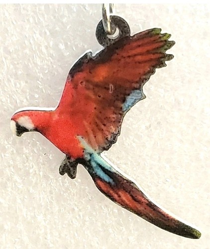 Red macaw parrot acrylic - red,