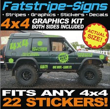 4x4 OFF ROAD CAR GRAPHICS FUNNY STICKERS DECALS to fit DEFENDER DISCOVERY JEEP