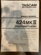TEAC TASCAM 424MKIII 424MK3 PORTASTUDIO Service Manual **ORIGINAL**