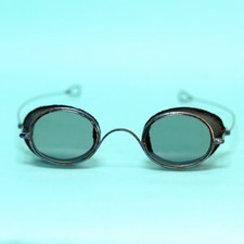 vintage 1940s side shield Sun Glasses  & Original Leather Case! Usable Cosplay