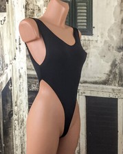 Sexy black stretchy thong