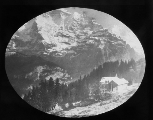 Glass magic lantern slide - lantern,