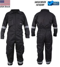 Black Work Wear Men's Overalls