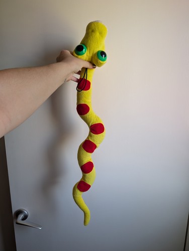 Yellow and red snake - red, soft