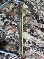 Vintage lugged steel hand built frame from Bates of London circa 1938.