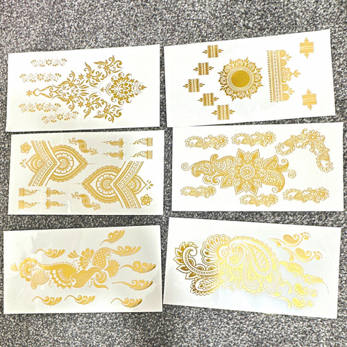 Henna floral gold - henna,