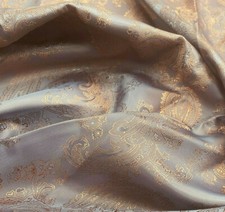 Paisley Jacquard Fabric - Grey