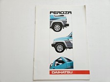 DAIHATSU FEROZA FOURTRAK SALES BROCHURE DUTCH