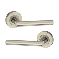 Door Handles Pair Straight T-