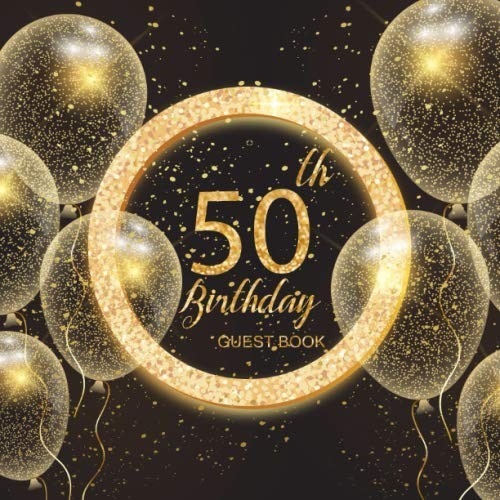 50th birthday guest book - guest,