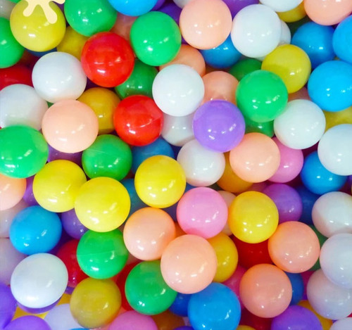 Soft plastic pink balls - x,