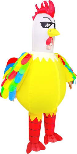 Inflatable chicken costume - chicken,