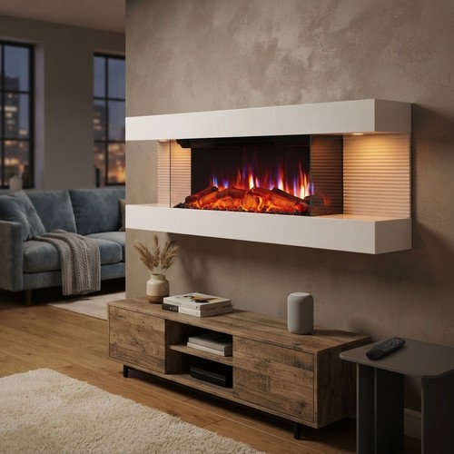 White wall mounted - white, wall-mounted