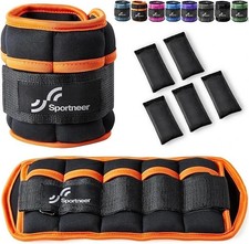 Sportneer Adjustable Weighted Arm Warmers for Feet or Wrists,