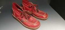 vintage Red Leather ankle