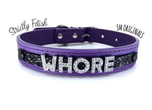 Whore choker bdsm collar gimp - choker,