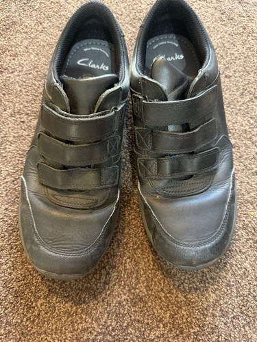 Boys black leather clark - black, clark’s