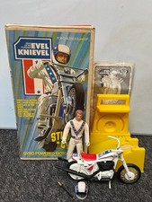 VINTAGE EVEL KNIEVEL STUNT CYCLE 1970S IDEAL ORIGINAL WITH BOX /MANUAL COMPLETE