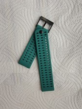 22mm Silicone watch strap For Suunto Vertical, dark green colour strap UK