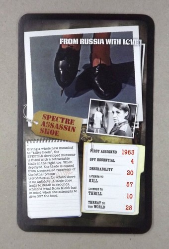 Card james bond 007 gadget - x,