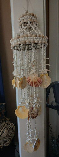 Vintage seashell hanging - vintage,