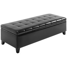 51" Tufted Top Storage Ottoman