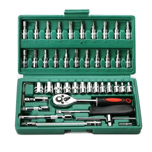 52pcs metric socket - set, 1/4"