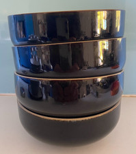 4 x Denby Elements Gloss Jet