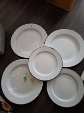 5x PALETTES metal Plates for artists paint mixing, 2 sizes, acrylic watercolour