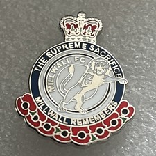 Millwall Supporter Enamel Badge - Smart  Rare & Collectable  - Wear With Pride